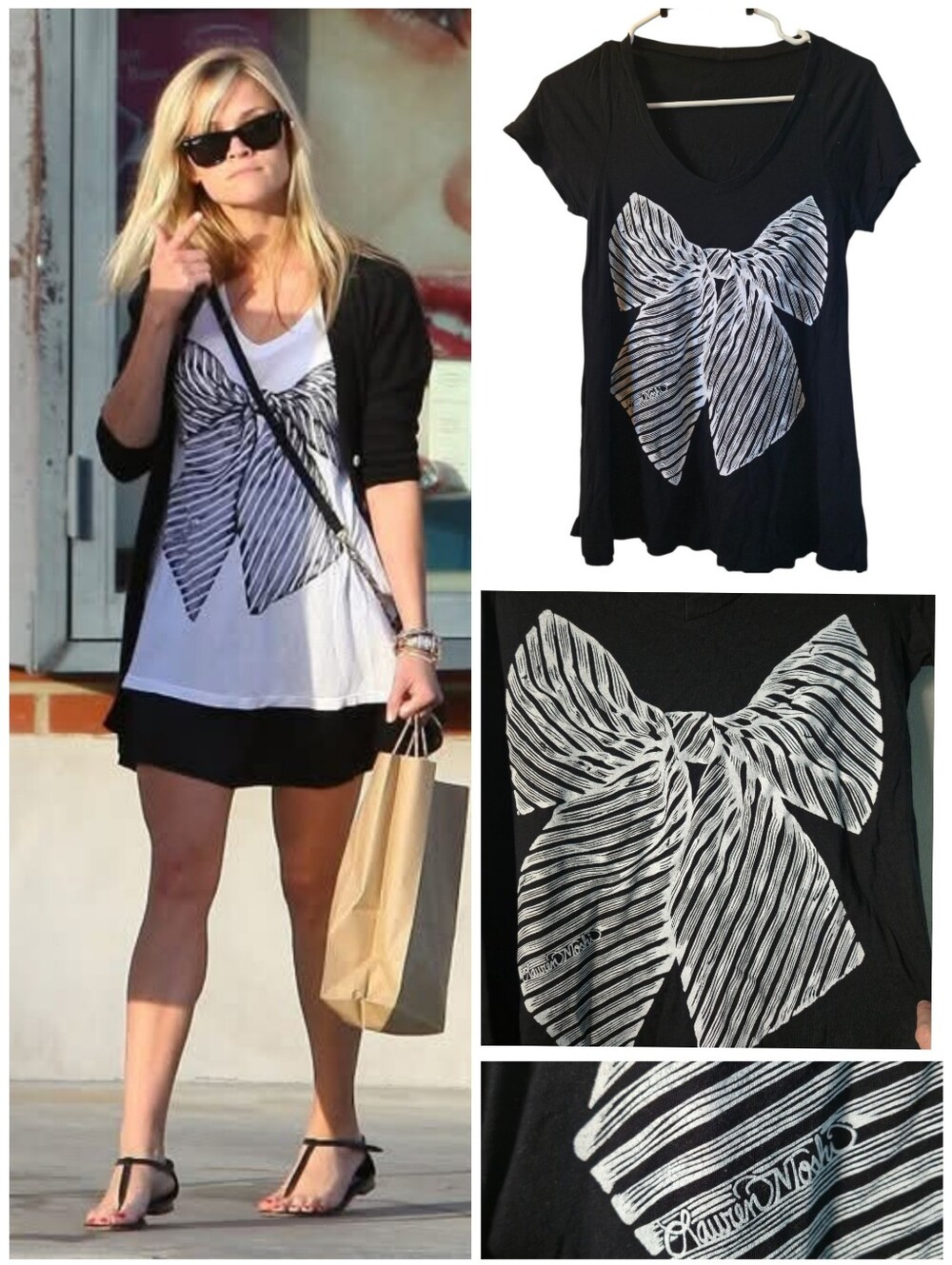 Lauren Moshi RARE Bow swing shirt